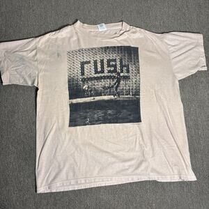 Tg 1991 RUsH Roll The Bones Tour Shirt Beautifully Distressed XL Single Stitch